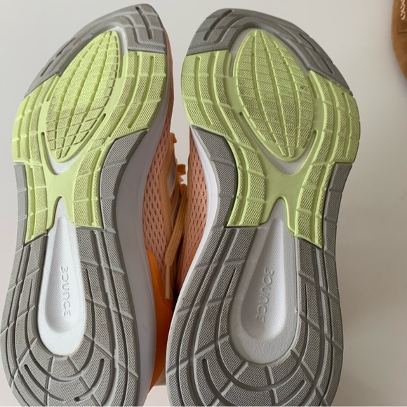 Adidas EQ21 Run Orange Round Toe Low Top Lace Up Running Shoes Size 6 - Picture 7 of 8